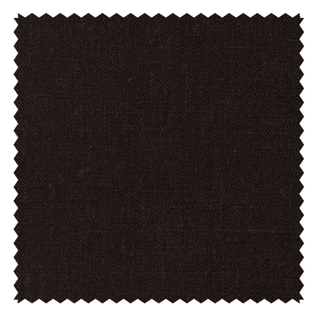 Dark Brown Plain "Natural Elements" Linen