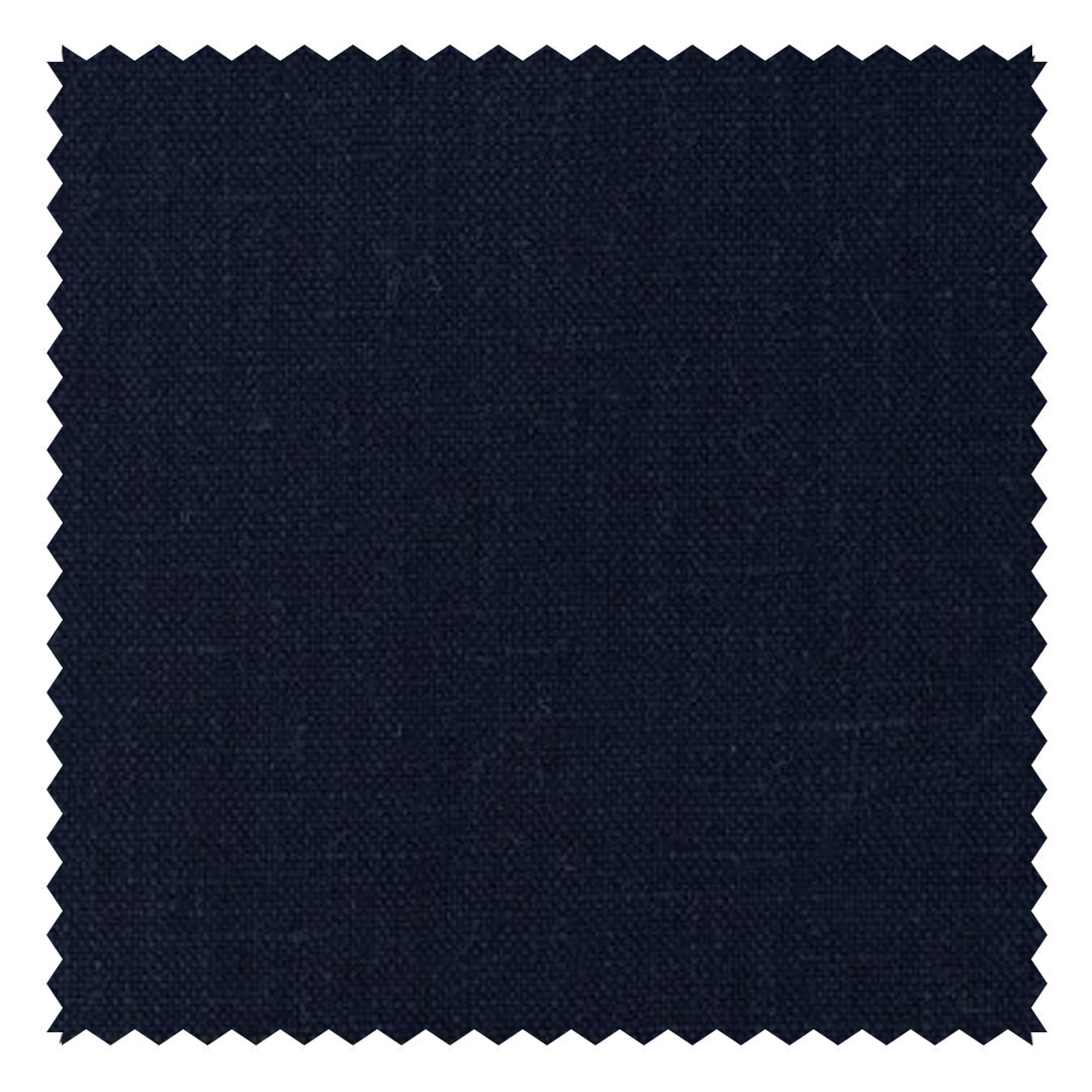 Navy Blue Plain "Natural Elements" Linen