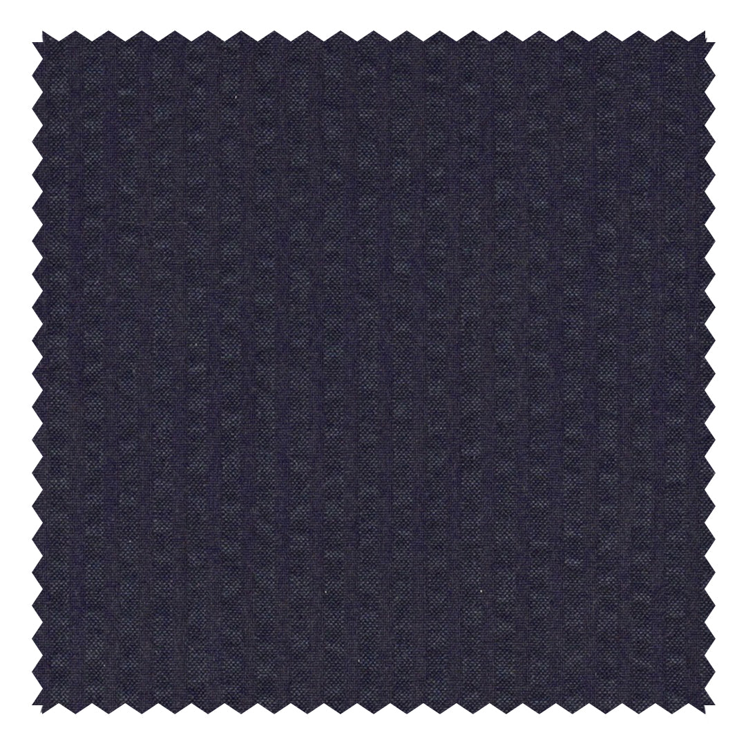Midnight Solid "Zefiro" Seersucker
