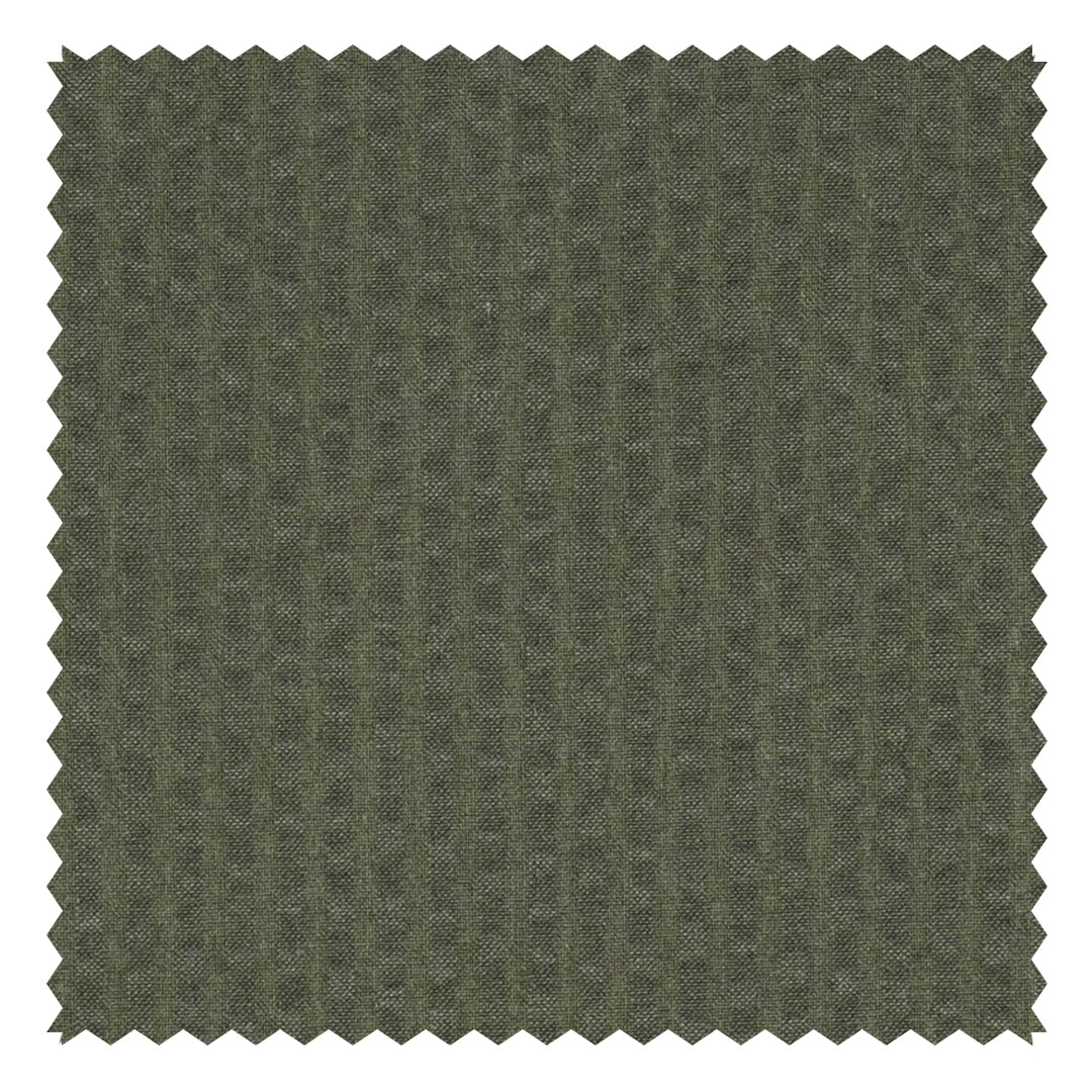 Green Solid "Zefiro" Seersucker