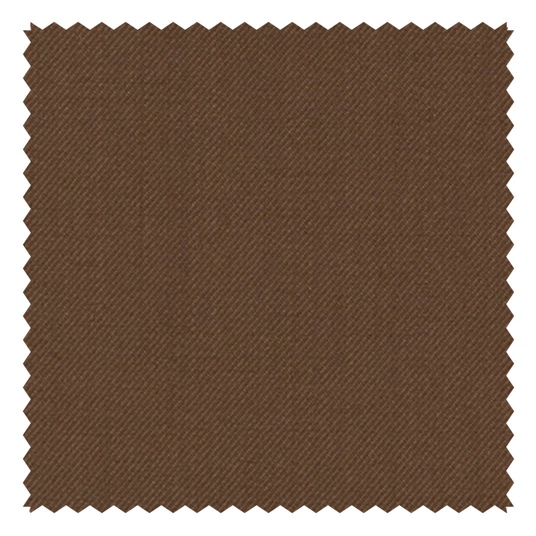 Light Chocolate Solid "Rainbow" Plain Twill