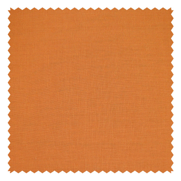Amber Orange Plain "Natural Elements" Linen