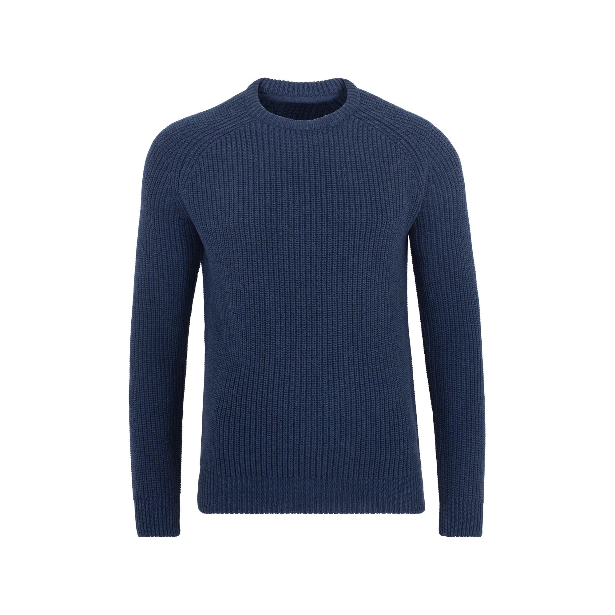 Heavyweight Cotton Fisherman's Rib Knit Jumper