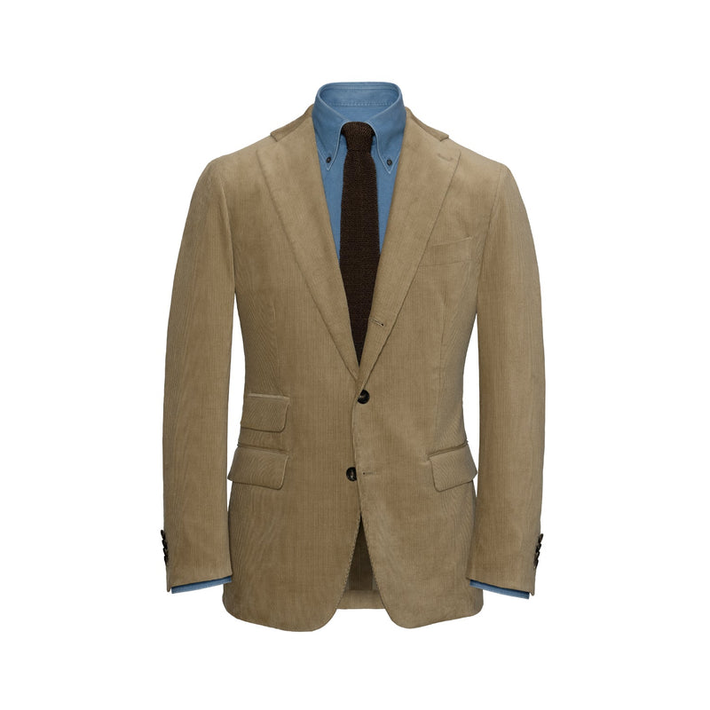 Sky Blue Unstructured Corduroy Suit