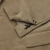 Dark Tan Unstructured Corduroy Suit