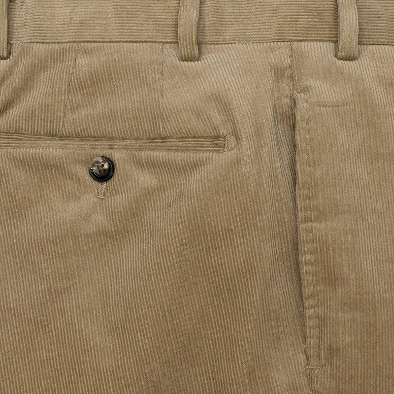 Mid Tan Unstructured Corduroy Suit