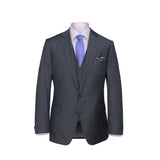 Dark Grey Twill Three Piece Suit