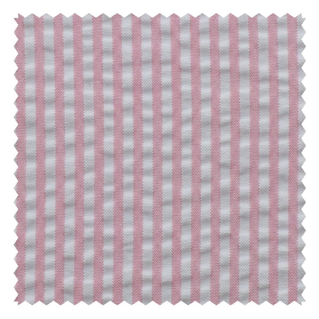 Pink/White Stripe "Zefiro" Seersucker