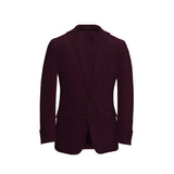 Deep Purple Unstructured Corduroy Suit