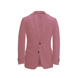 Pink Unstructured Corduroy Suit