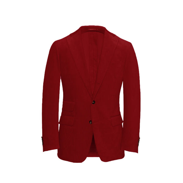 Scarlet Unstructured Corduroy Suit