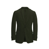 Forest Green Unstructured Corduroy Suit
