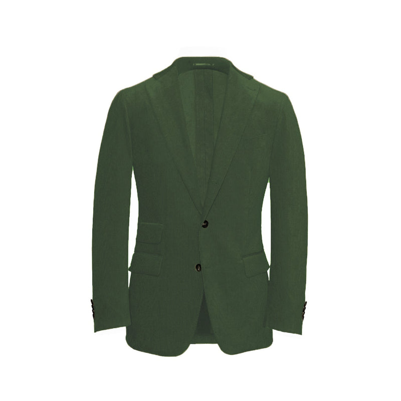 Sea Green Unstructured Corduroy Suit