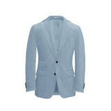 Sky Blue Unstructured Corduroy Suit