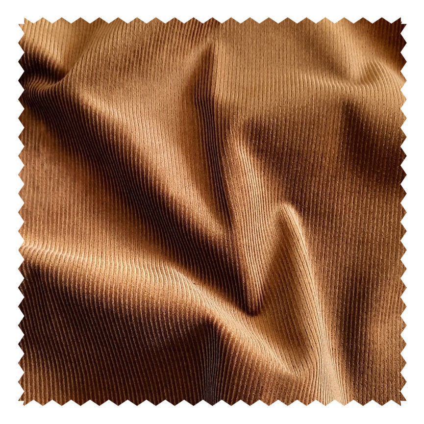 Dark Tan "Velvis 1000" Stretch Corduroy